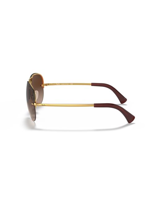 Ray-Ban Black Rb3449 Sunglasses Frame Brown Lenses for men