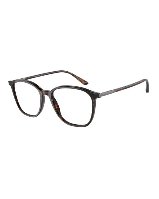Giorgio Armani Black Ar7236 5026 Optical Frames Acetate Transparent Squared Normal for men