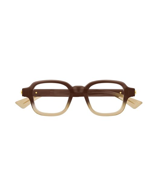 Bottega Veneta Black Bv1462O 008 Optical Frames Acetate Transparent Squared for men