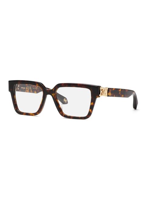 Roberto Cavalli Black Vrc100 01Ay Optical Frames Acetate Geometric