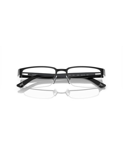 Versace Black Ve1184 1269 Optical Frames Metal Squared Normal for men