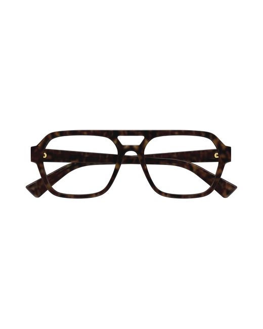 Bottega Veneta Black Bv1336Oa 002 Optical Frames Acetate Transparent Pilot for men