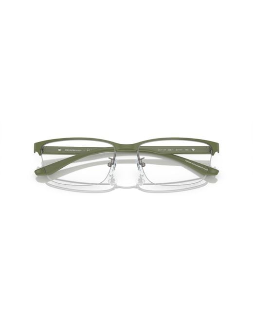 Emporio Armani Black Ea1147 3367 Optical Frames Metal Transparent Pillow Normal for men