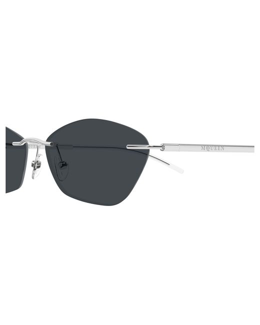 McQueen Black Am0525S 001 Sunglasses Acetate Geometric