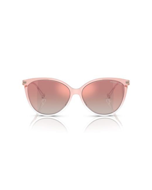 Michael Kors Black Mk2184U Dupont 32556F Sunglasses Injected Cat Eye Normal Shaded