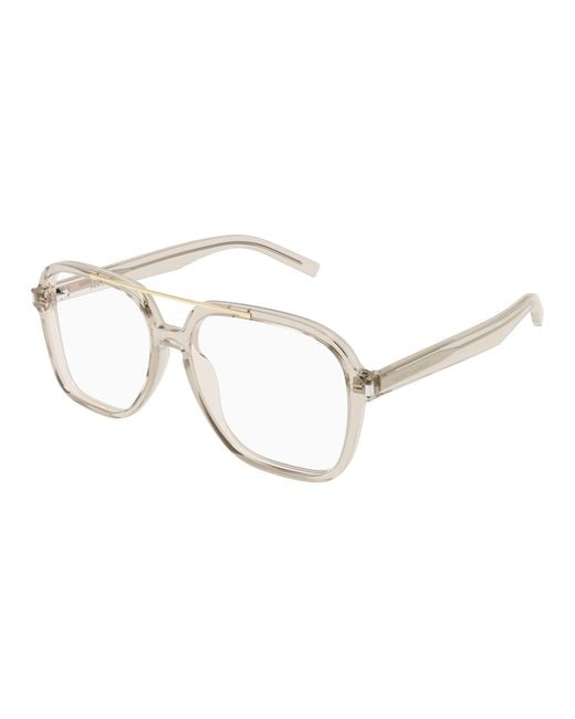 Saint Laurent Black Sl 545 Opt 003 Optical Frames Acetate Transparent Squared