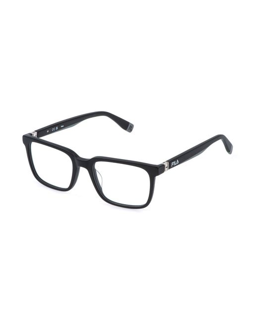 Fila Black Vfi990 703 Optical Frames Acetate Squared for men