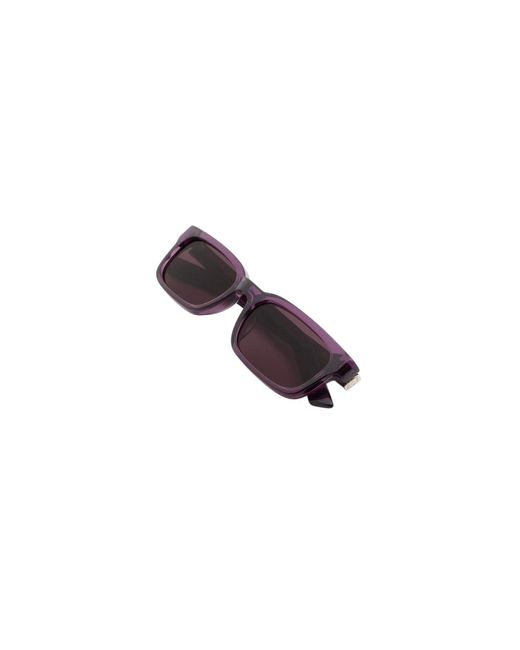 Retrosuperfuture Black 25L Gesto Melanzana Sunglasses Acetate Squared Normal
