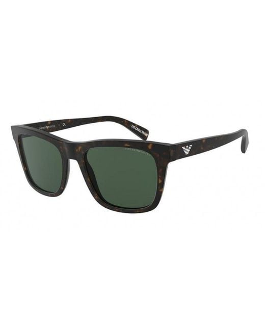 Emporio Armani Green Ea4142 508971 Sunglasses Plastic Squared Normal for men