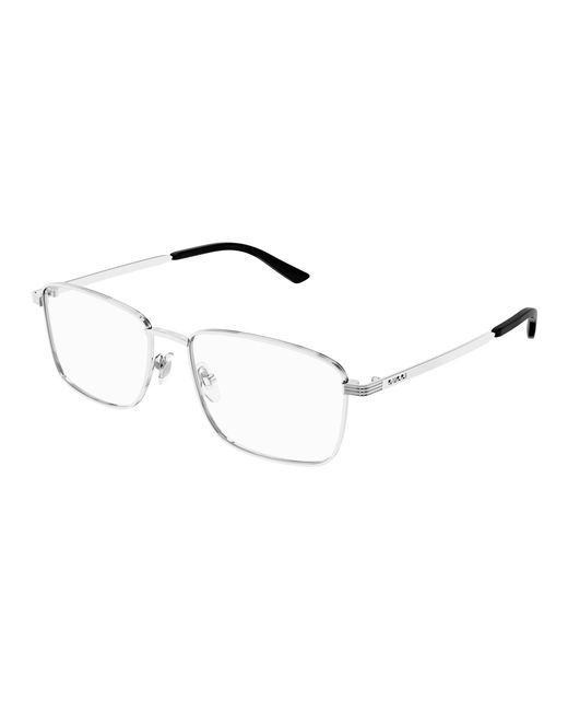 Gucci Black Gg1882O 001 Optical Frames Metal Transparent Squared for men