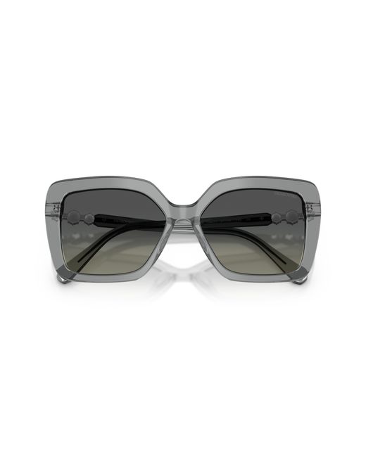 Swarovski Black Sk6049 106211 Sunglasses Acetate Butterfly Normal Shaded