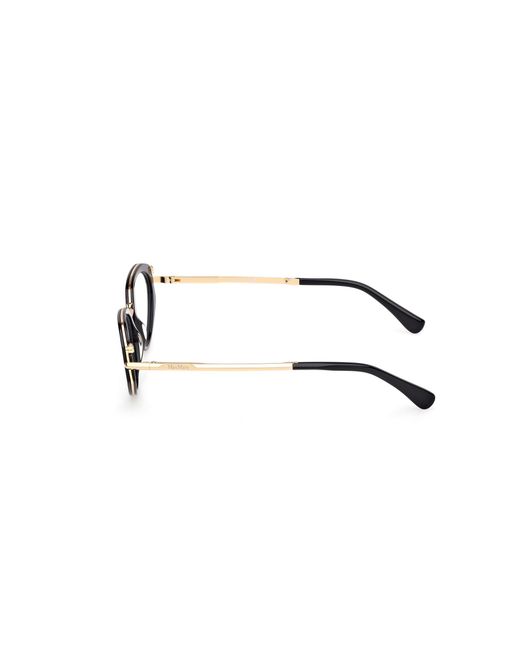 Max Mara Black Mm5185 001 Optical Frames Acetate Cat Eye Normal