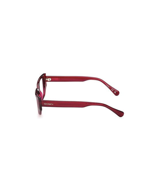 MAX&Co. Black Mo5207 069 Optical Frames Injected Geometric Normal