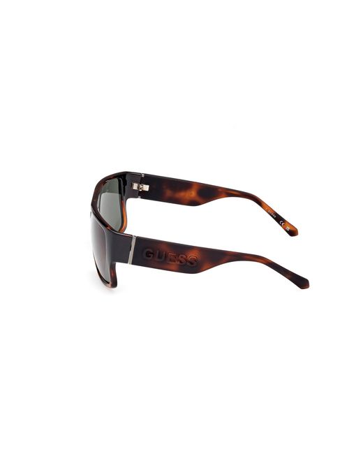 Guess Black Gu00165 52N Sunglasses Injected Squared Normal for men