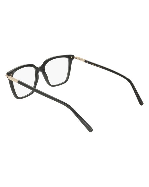 Ferragamo Black Sf3038 001 Optical Frames Acetate Squared Normal