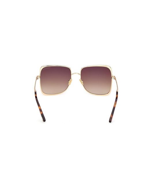 Tom Ford Black Ft1319 Tara-02 30F Sunglasses Metal Geometric Normal