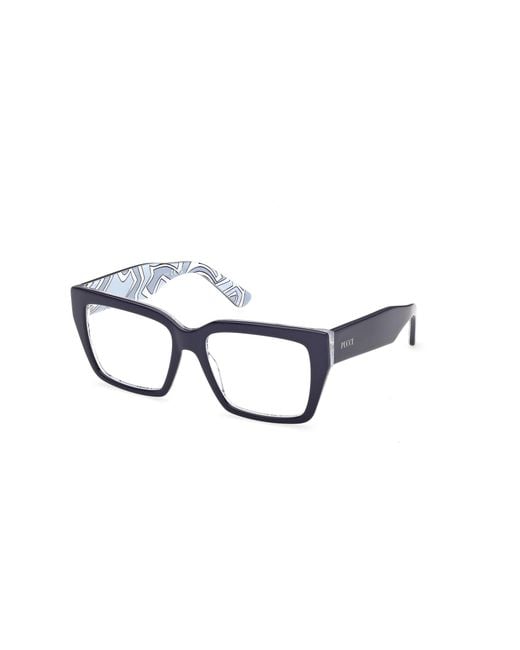 Emilio Pucci Black Ep5284 092 Optical Frames Acetate Squared Normal