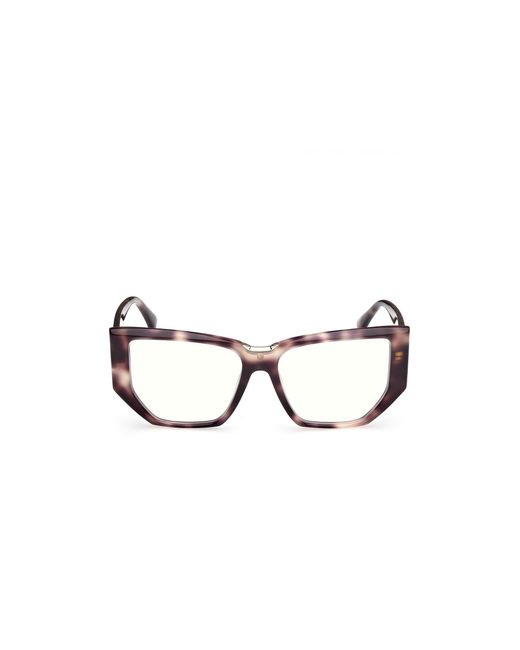 Max Mara Black Mm5179-B 052 Optical Frames Acetate Geometric Normal