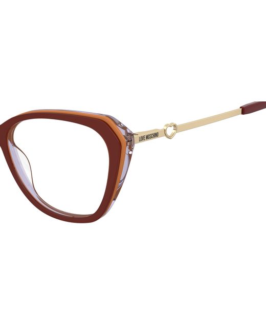 Moschino Black Mol653 95E Optical Frames Acetate Squared Normal