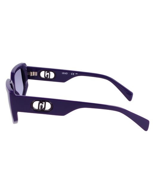 Liu Jo Black Lj801S 510 Sunglasses Bio-Inject Viola Squared Normal