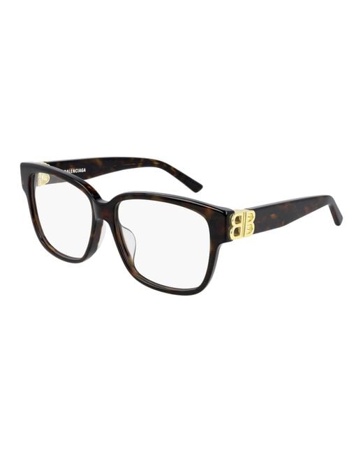 Balenciaga Black Bb0104O 002 Optical Frames Acetate Transparent Squared