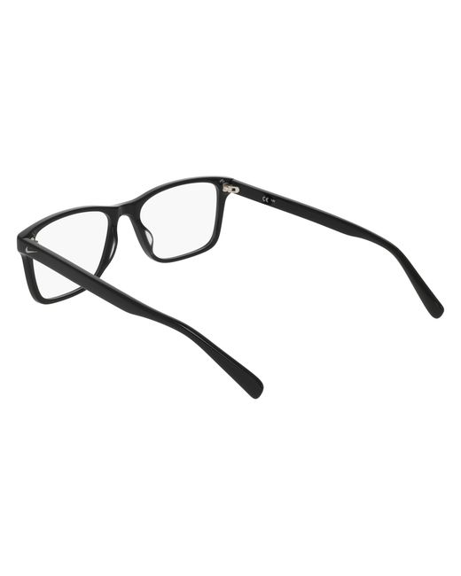 Nike Black 1000Y 034 Optical Frames Acetate Squared Normal