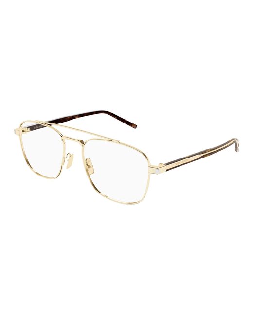 Saint Laurent Black Sl 665 Opt 003 Optical Frames Metal Transparent Pilot