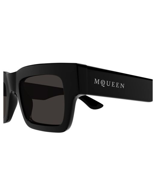 McQueen Black Am0508S 001 Sunglasses Acetate Cat Eye for men
