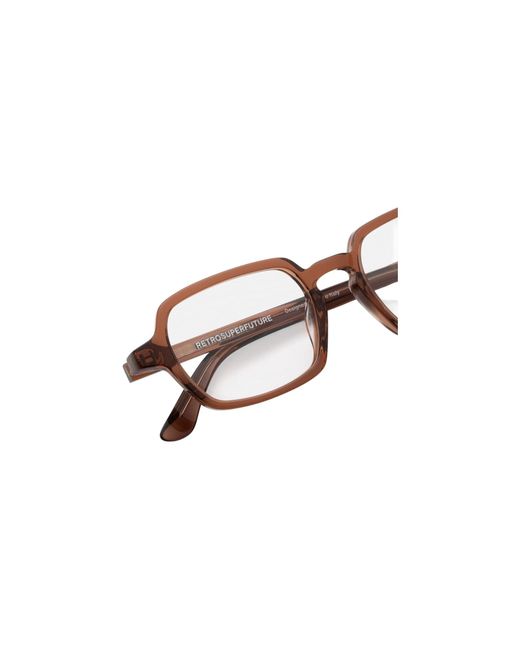 Retrosuperfuture Black Lcn Numero 141 Marrone Optical Frames Acetate Squared