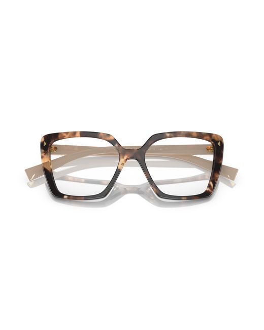 Prada Black Pr 16Zv 07R1O1 Optical Frames Acetate Squared Normal