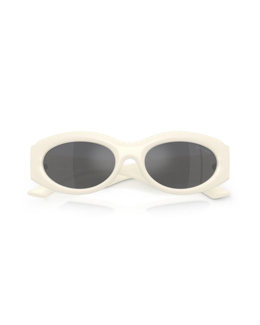 Jimmy Choo Black Jc6002U 50956G Sunglasses Injected Round Mirrored