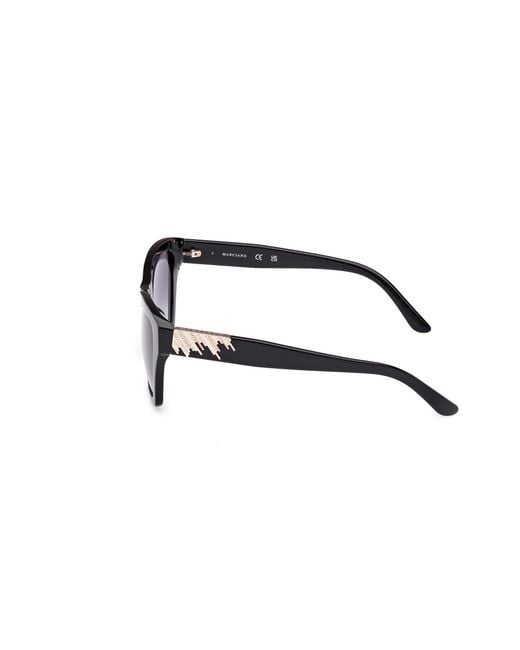 Guess Black Gm00024 01B Sunglasses Acetate Smoke Squared Normal