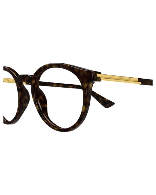 Bottega Veneta Black Bv1335Oa 002 Optical Frames Acetate Transparent Round