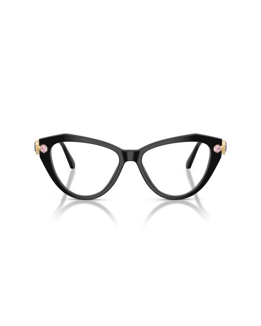 Swarovski Black Sk2047 1001 Optical Frames Acetate Cat Eye Normal
