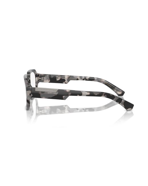 Dolce & Gabbana Black Dg3389 3435 Optical Frames Acetate Transparent Pilot Normal for men