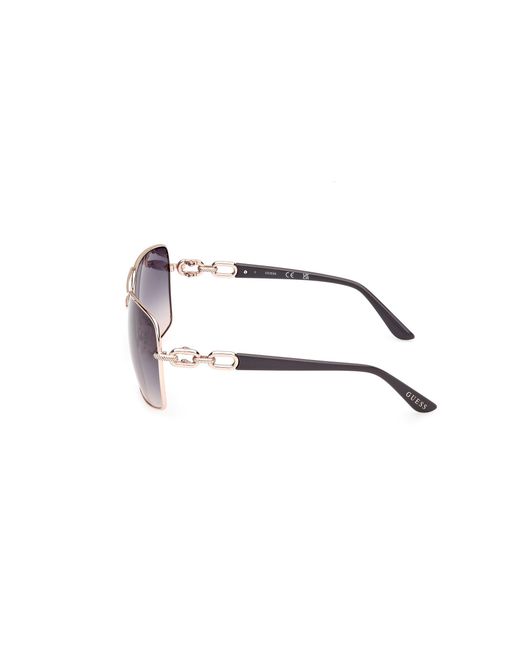 Guess Black Gu00159 28W Sunglasses Metal Squared Normal