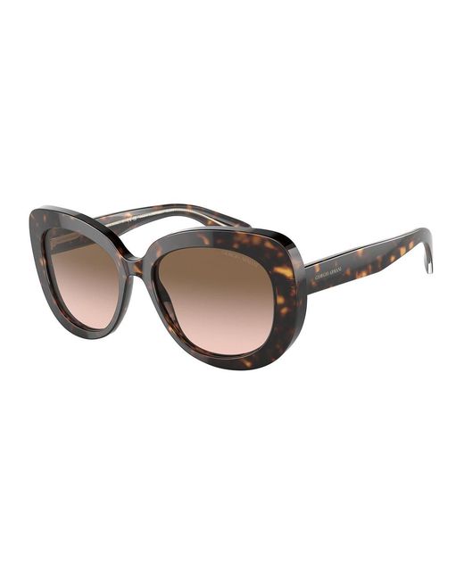 Giorgio Armani Black Ar8168 587951 Sunglasses Acetate Butterfly