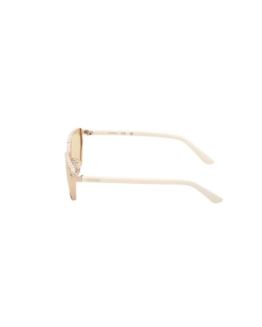 Guess Black Gu00106 21E Sunglasses Metal Geometric Normal
