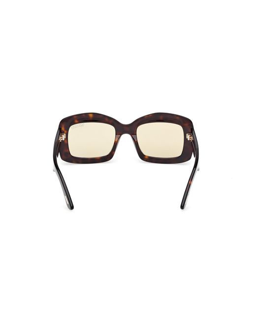 Tom Ford Black Ft1218 Venetia 52E Sunglasses Acetate Squared Photochromatic