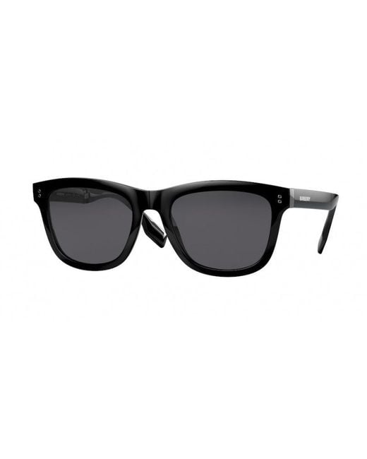 Burberry Black Be4341 3001T8 Sunglasses Plastic Squared Polarized for men