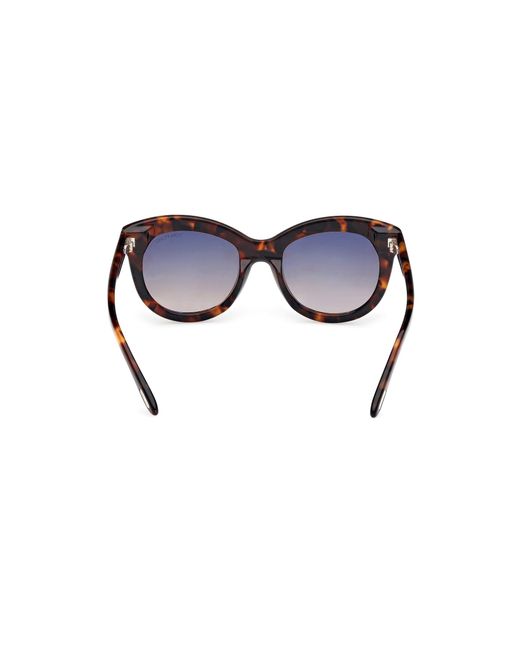 Tom Ford Black Ft1189 Odette 52F Sunglasses Acetate Butterfly Normal