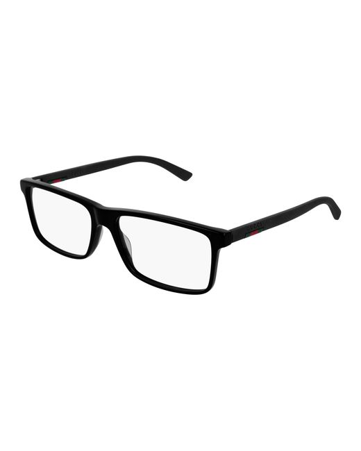 Gucci Black Gg0424O 005 Optical Frames Acetate Squared for men