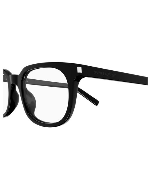 Saint Laurent Black Sl 840 001 Optical Frames Acetate Transparent Round