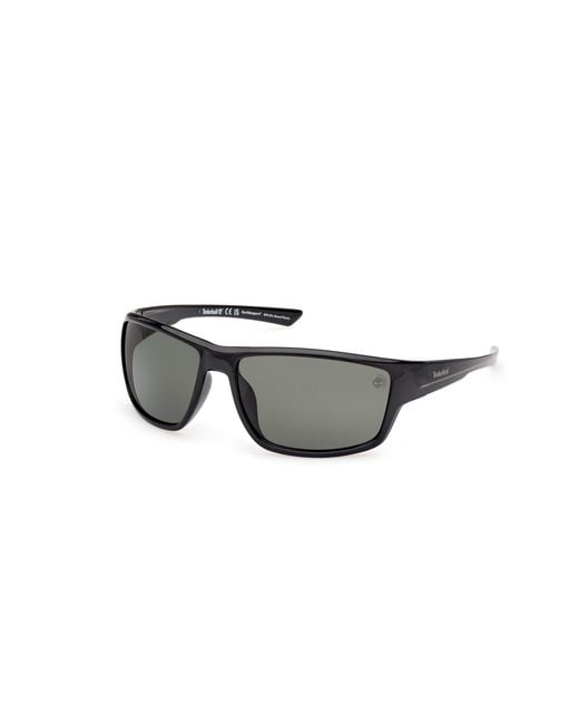Timberland Black Tb00003 01R Sunglasses Injected Squared Polarized for men