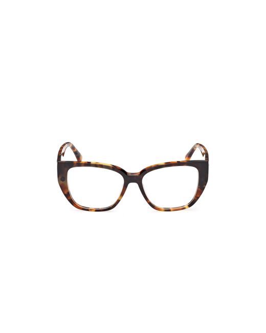 Max Mara Black Mm5212 052 Optical Frames Acetate Round Normal