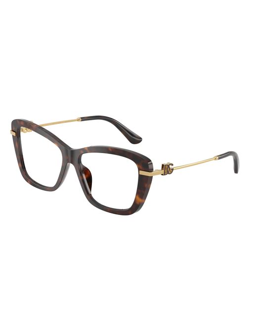 Dolce & Gabbana Black Dg3439 502 Optical Frames Acetate Transparent Squared Normal