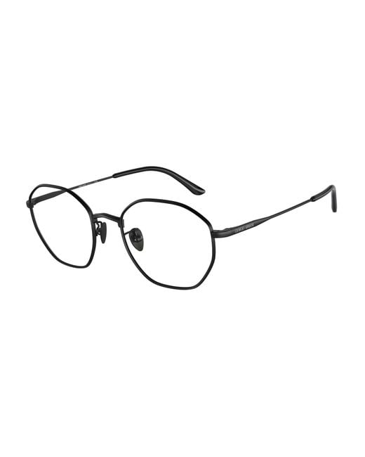 Giorgio Armani Black Ar5139 3001 Optical Frames Metal Transparent Squared Normal for men