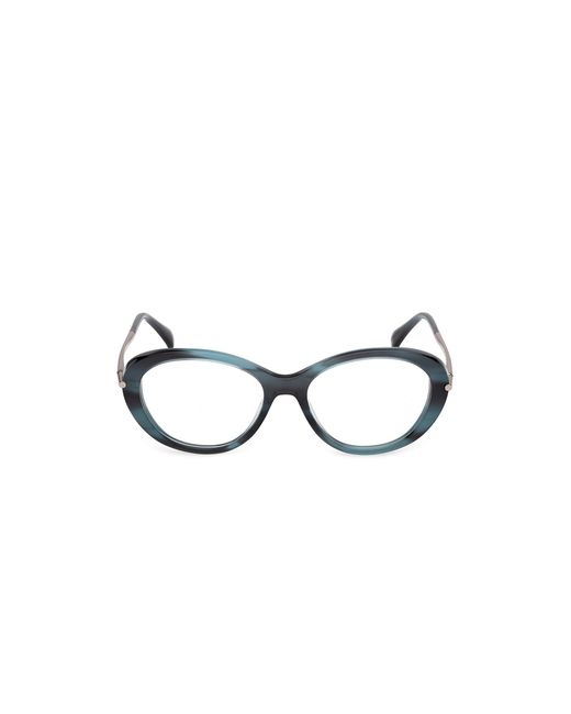 Max Mara Black Mm5227 064 Optical Frames Acetate Geometric Normal