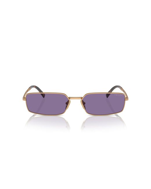 Prada Black Pr A60S 7Oe01O Sunglasses Metal Squared Normal