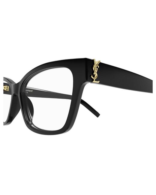 Saint Laurent Black Sl M116 001 Optical Frames Acetate Transparent Cat Eye